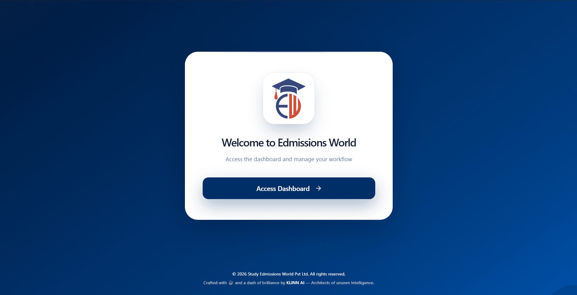 CRM website preview