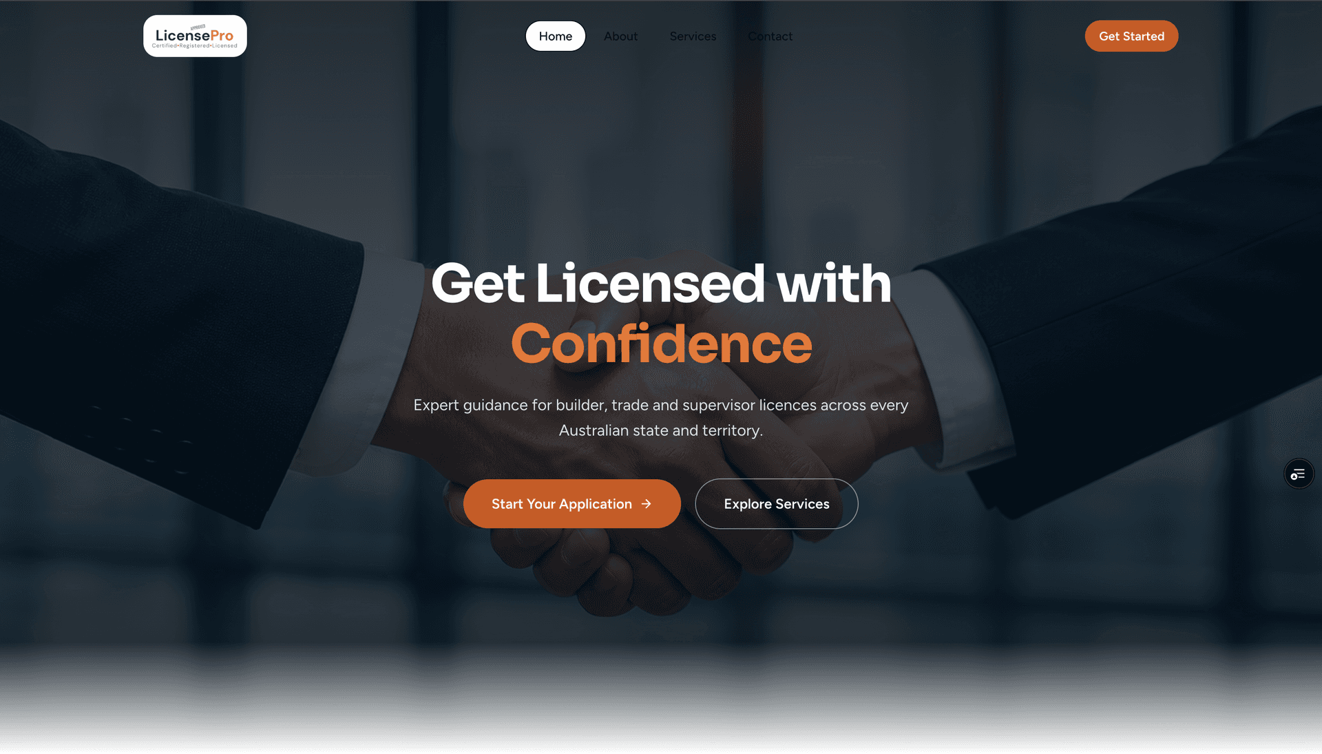 LicensePro website preview